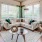 a living room with a couch and chairs